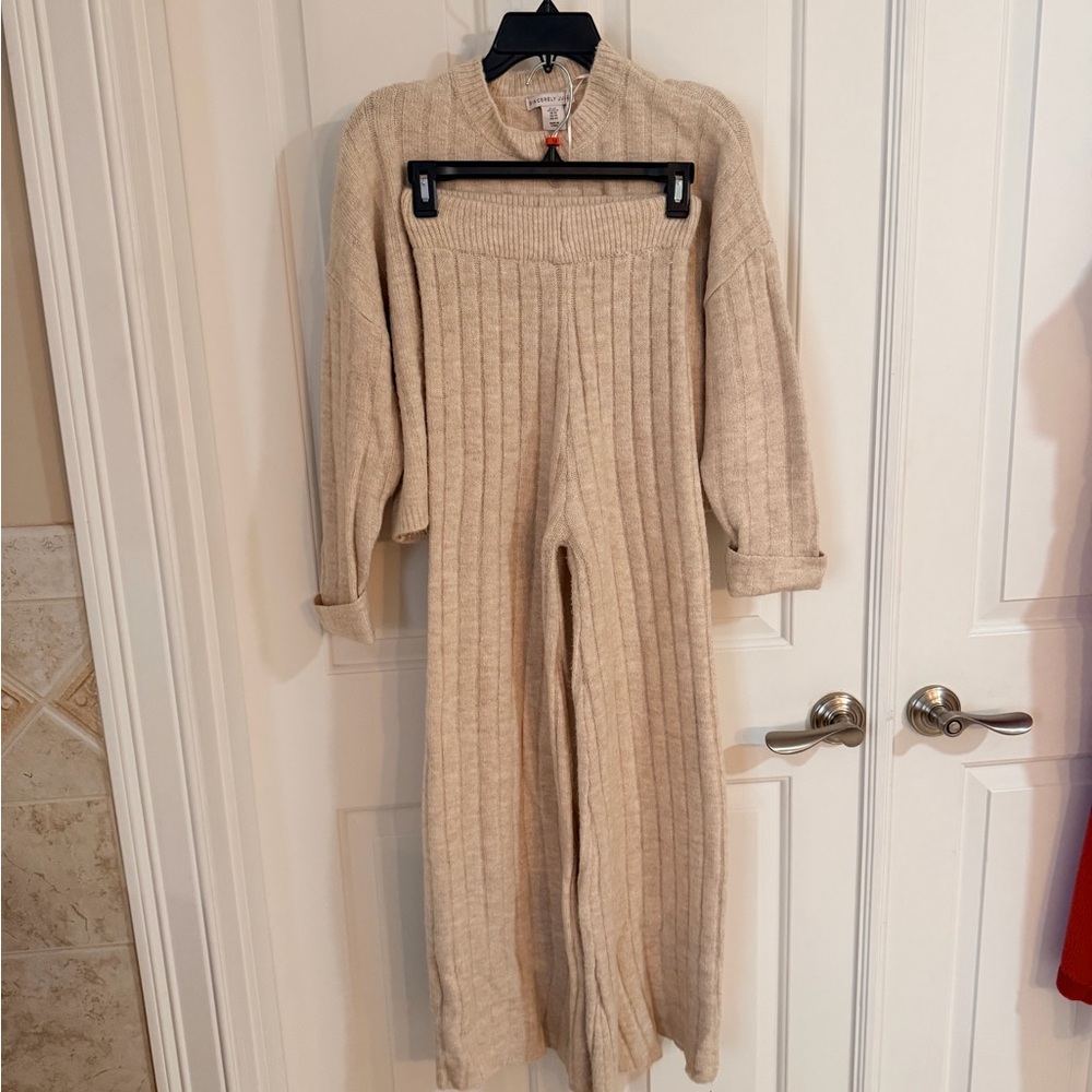 Sincerely Jules Cream Knit Jumpsuit